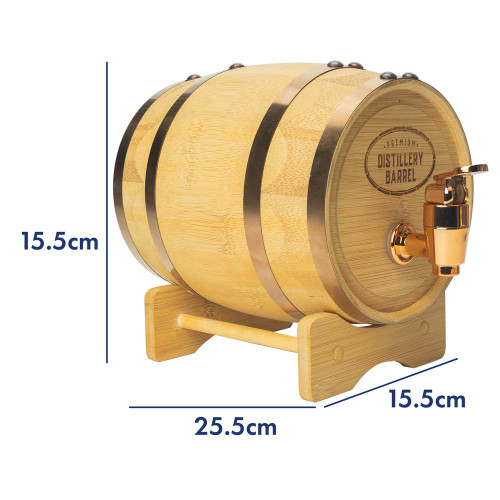 Connoisseur Creations Bamboo Whiskey Barrel