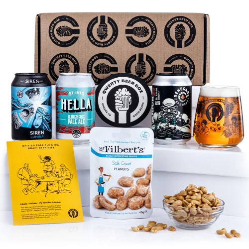Qwerty Real Ale and Snack Beer Hamper Set of 3