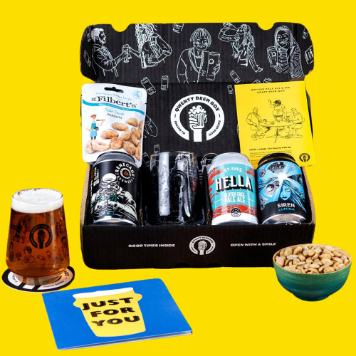 Qwerty Real Ale and Snack Beer Hamper Set of 3