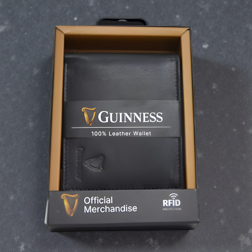 Guinness Leather Wallet with Detachable RFID Card Holder