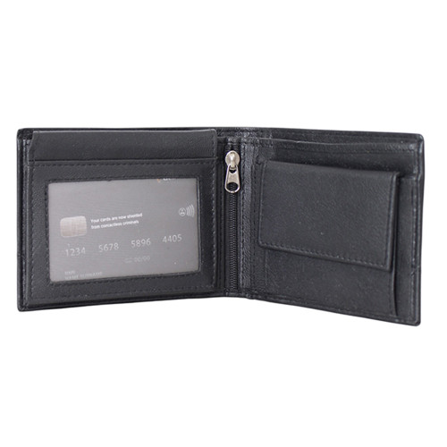 Guinness Leather Wallet with Flip-Over ID Pocket