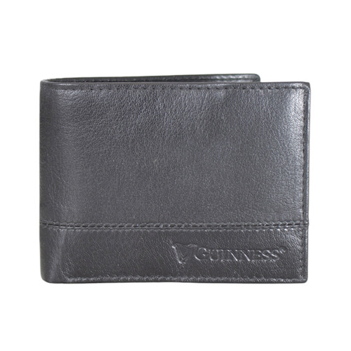 Guinness Leather Wallet with Flip-Over ID Pocket
