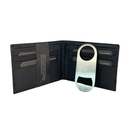 Guinness Leather Wallet with Bottle Opener