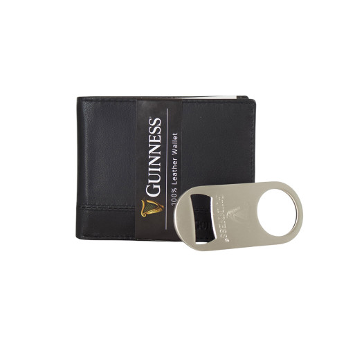 Guinness Leather Wallet with Bottle Opener