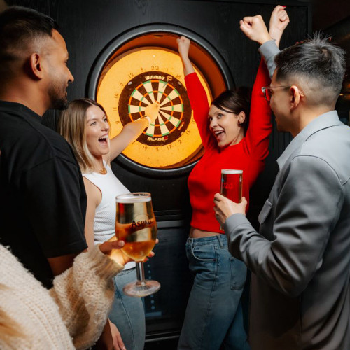Interactive Darts with Beer Wine or Spirits at Box for Two