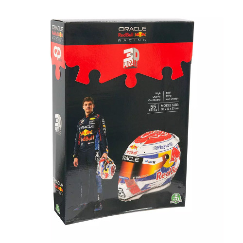 GP Moto Sport Red Bull Racing Verstappen Helmet 3D Puzzle