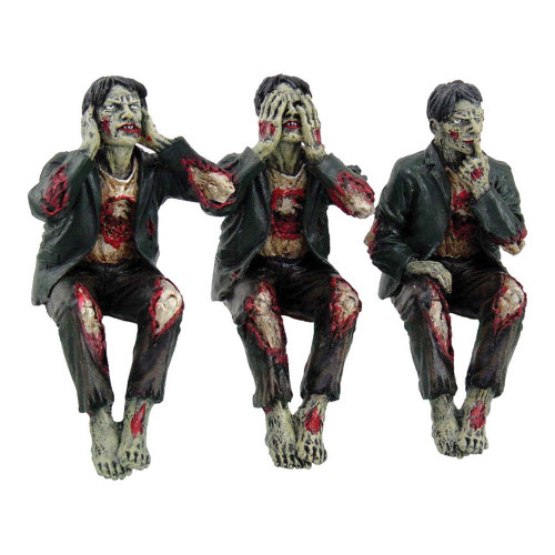 See No, Hear No, Speak No Evil Zombies Figurine