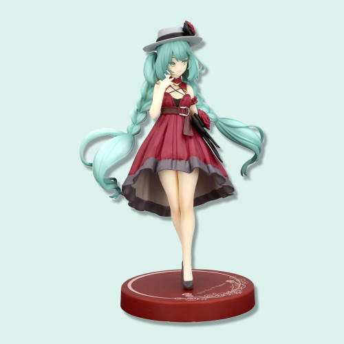 Vocaloid Hatsune Miku Trio-Try-It Outing Red Dress Figure