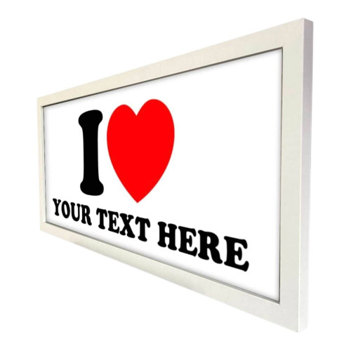Personalised Framed Wall Art I Love