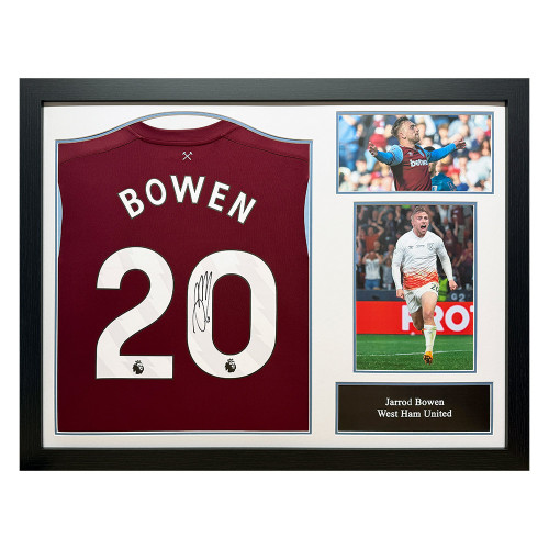 Jarrod Bowen Signed West Ham United Shirt - Framed