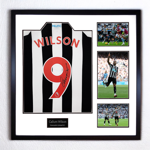 Callum Wilson Signed Newcastle United 22/23 Home Shirt - Framed