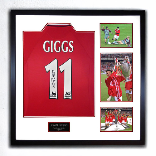 Ryan Giggs Signed Manchester United 98/99 Shirt - Framed