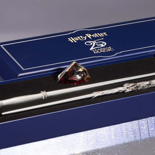 Harry Potter 25th Anniversary Wand and Philosopher's Stone Set