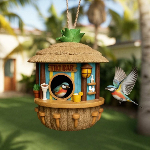 Tiki Bar Birdhouse