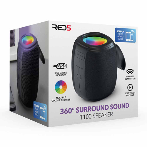 RED5 5W 360° Surround Sound T100 Speaker