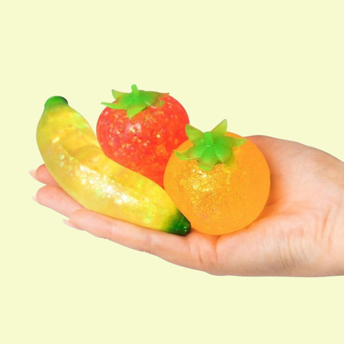 Scrunchems Fidget Sugar Squish Fruits Set of 3