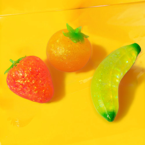 Scrunchems Fidget Sugar Squish Fruits Set of 3