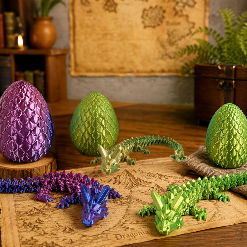 Large 3D Printed Dragon Egg - Random Assorted Colour