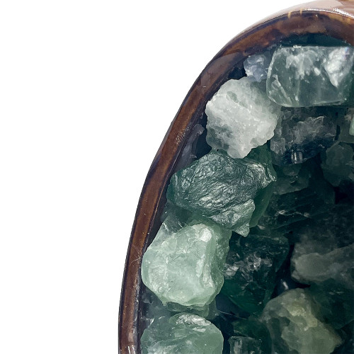 Dinosaur Egg Green Fluorite LED Lamp