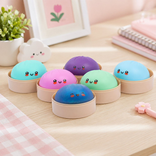 Squishy Dumpling Glitter Bao Bun Blind Box