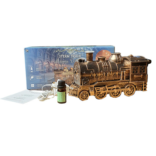 Brass Steam Train Aromatherapy Diffuser
