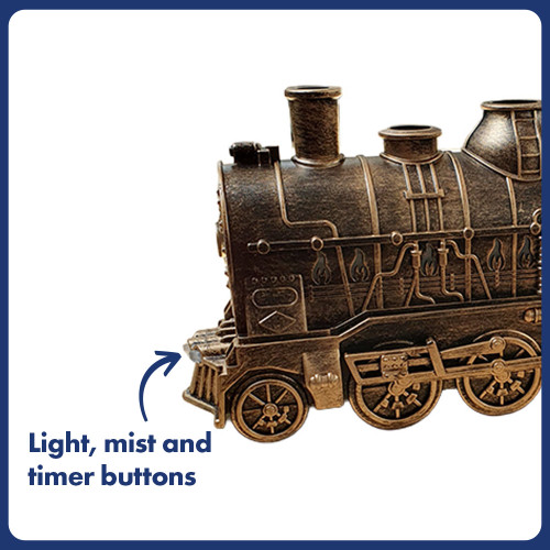 Brass Steam Train Aromatherapy Diffuser
