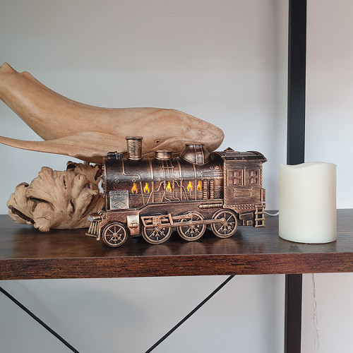 Brass Steam Train Aromatherapy Diffuser