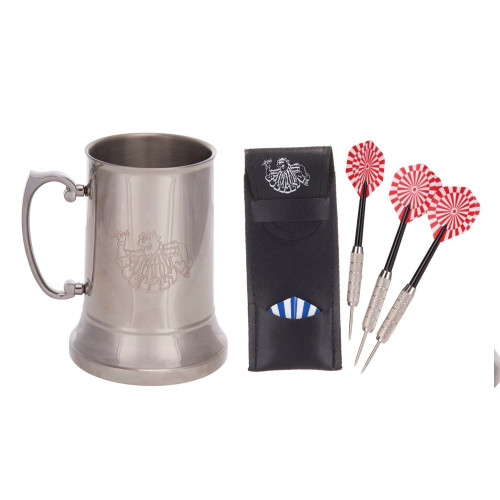 Bully Bullseye Tankard and Darts Gift Set