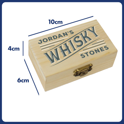 Personalised Whisky Stones Box Set of 8