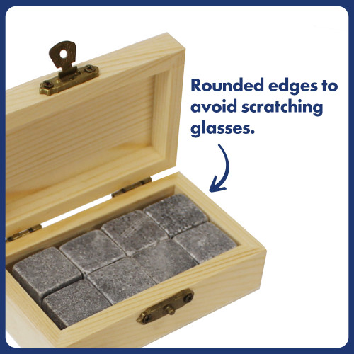 Personalised Whisky Stones Box Set of 8