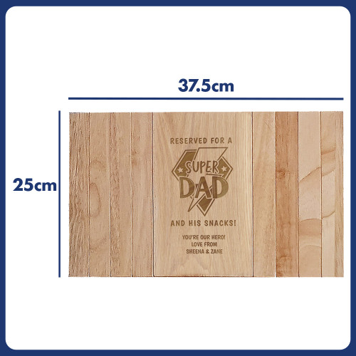 Personalised Super Dad Sofa Tray