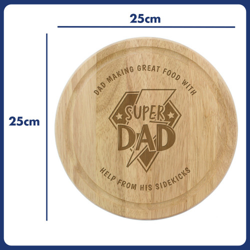 Personalised Super Dad Chopping Board