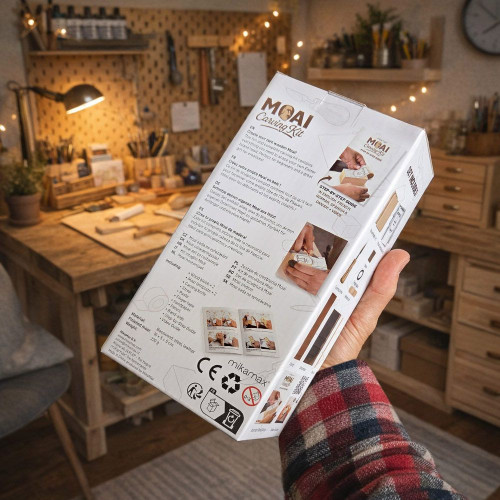 Moai Wood Carving Kit