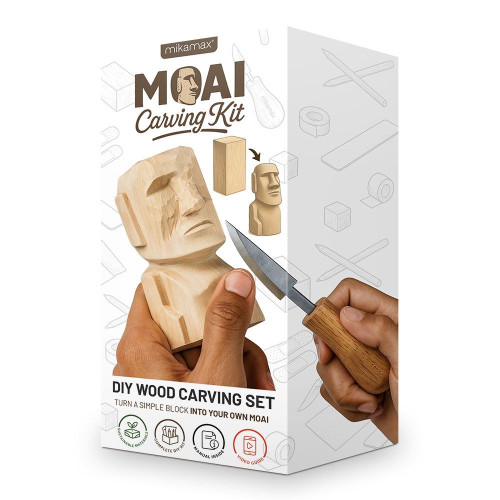 Moai Wood Carving Kit