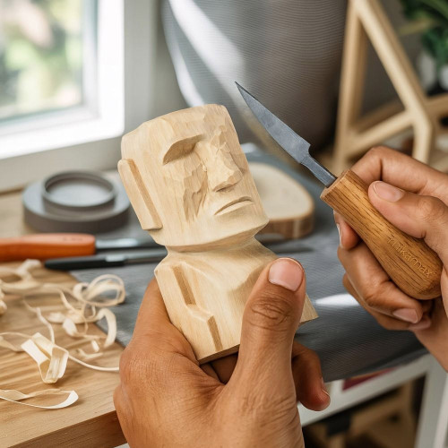 Moai Wood Carving Kit