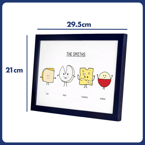 Personalised Family Cheese Print