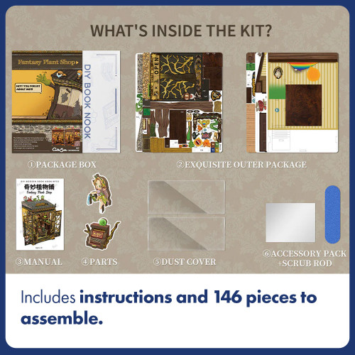 Figure D'art Fantasy Plant Shop DIY Book Nook Kit