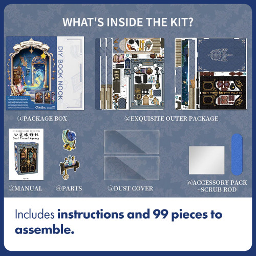 Figure D'art Soul Travel Agency DIY Book Nook Kit