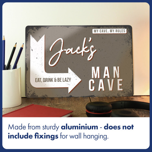 Personalised Man Cave Metal Sign