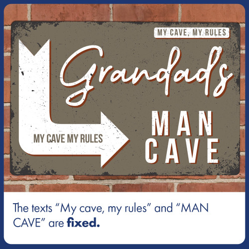 Personalised Man Cave Metal Sign