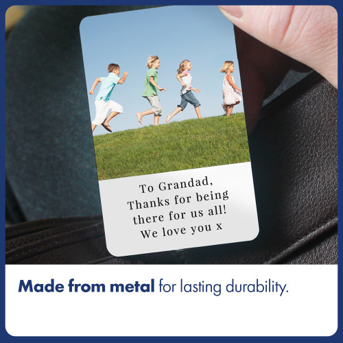 Personalised Photo Metal Wallet Card