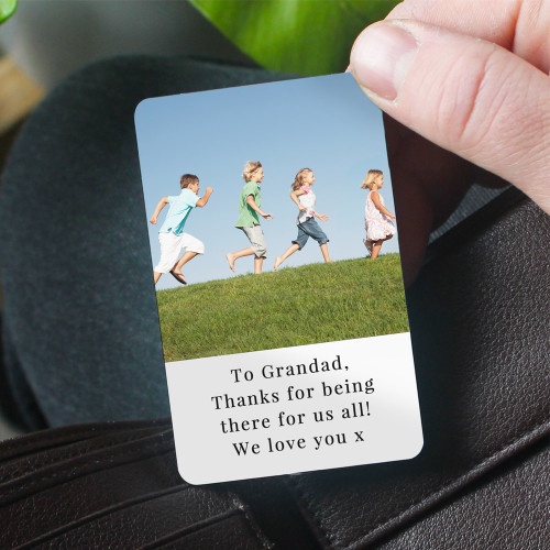 Personalised Photo Metal Wallet Card
