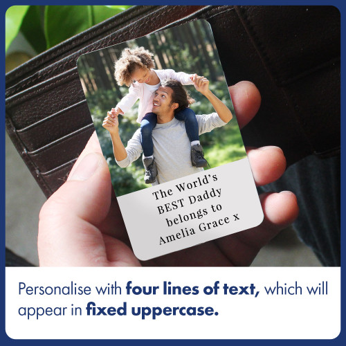 Personalised Photo Metal Wallet Card