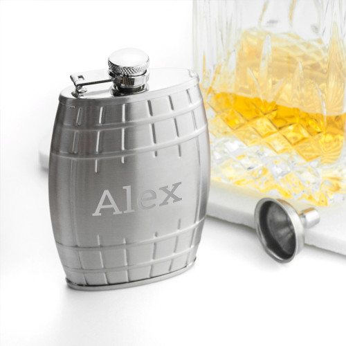 Personalised Cask Hip Flask