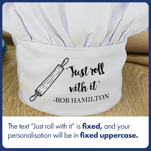 Personalised Roll With It Chef Hat
