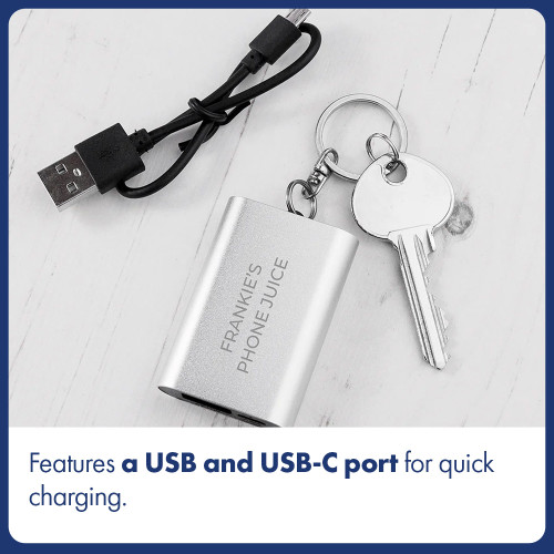 Personalised Mini Powerbank Keyring
