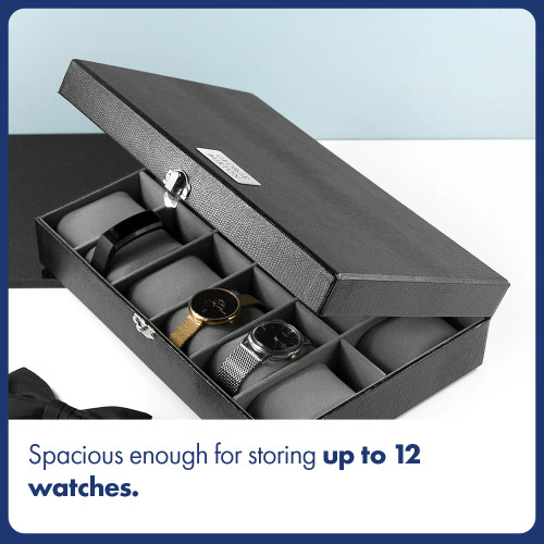 Personalised Luxury 12 Piece Watch Box