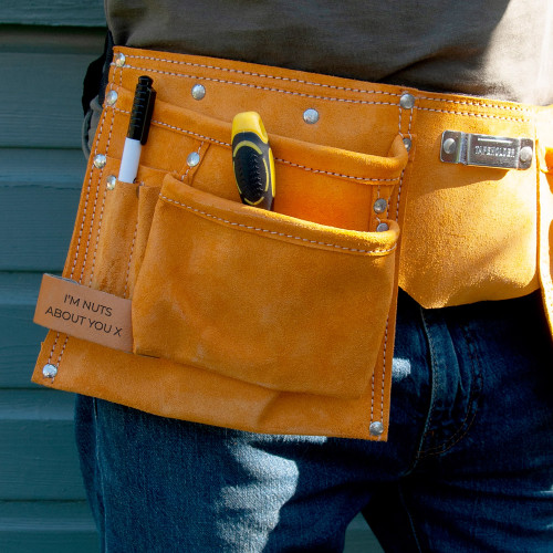 Personalised 11 Pocket Leather Tool Belt