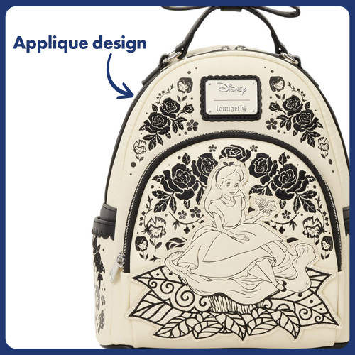 Alice in Wonderland Floral Loungefly Mini Backpack