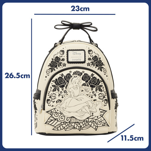 Alice in Wonderland Floral Loungefly Mini Backpack